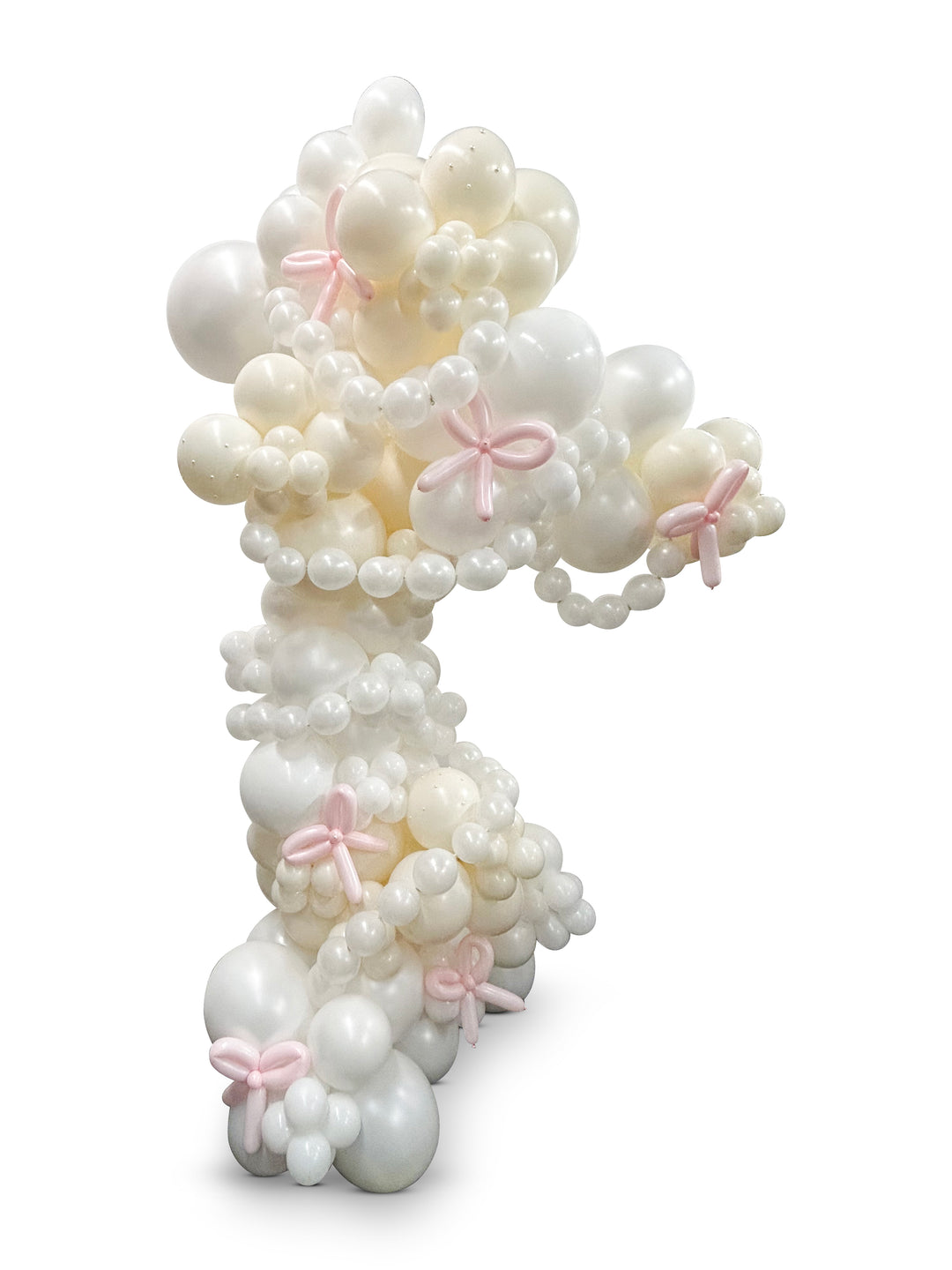 12ft balloon garland with bow theme