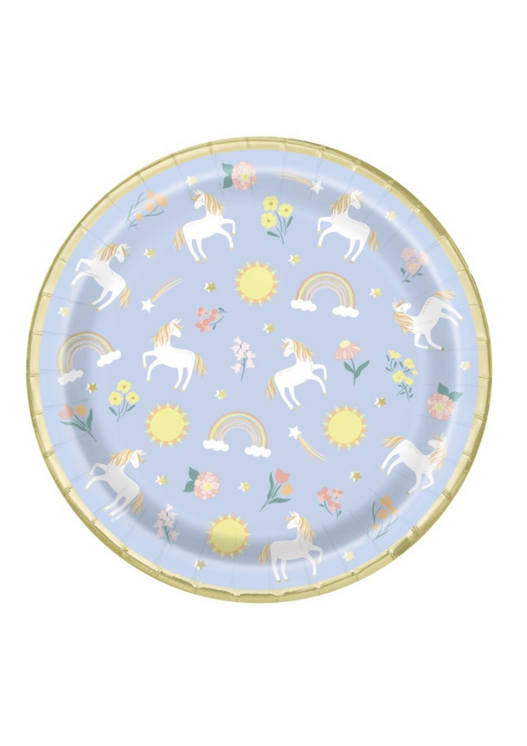Dainty Unicorn Round 9" Dinner Plates 8ct