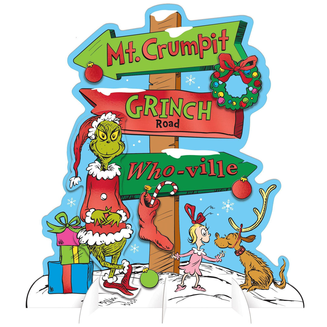 Grinch table decor sign