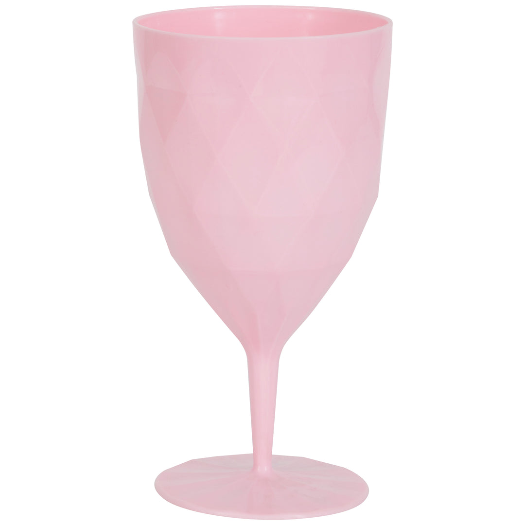Pink Quilted Wine Glass (Qty 1)