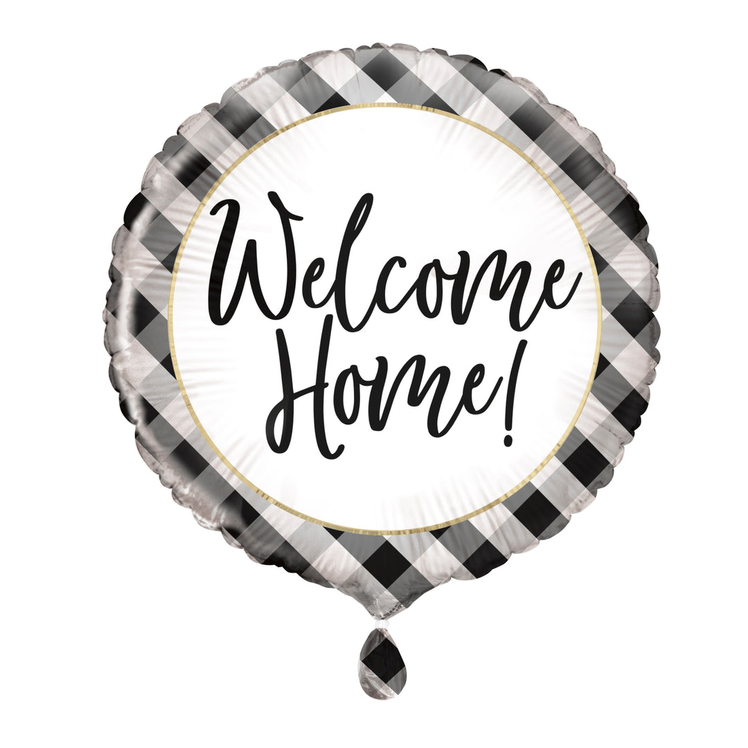 Welcome Home Round Foil Balloon