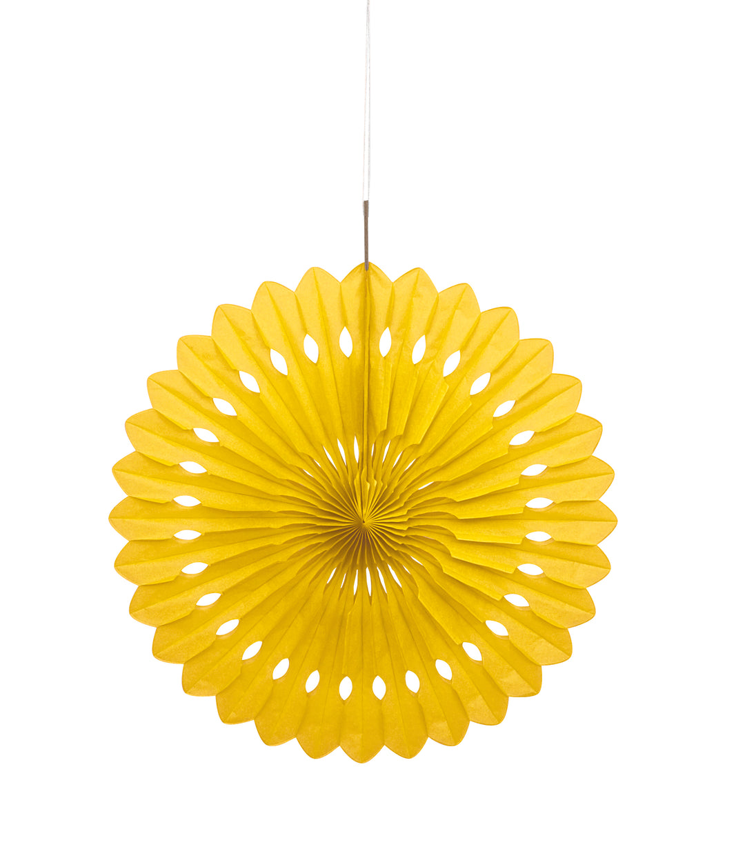 16" Sunflower Yellow Paper Fan