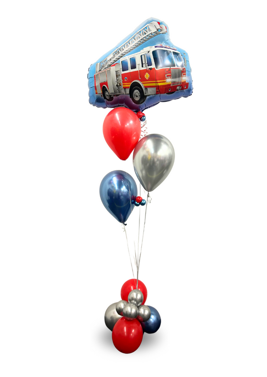Fire truck balloons