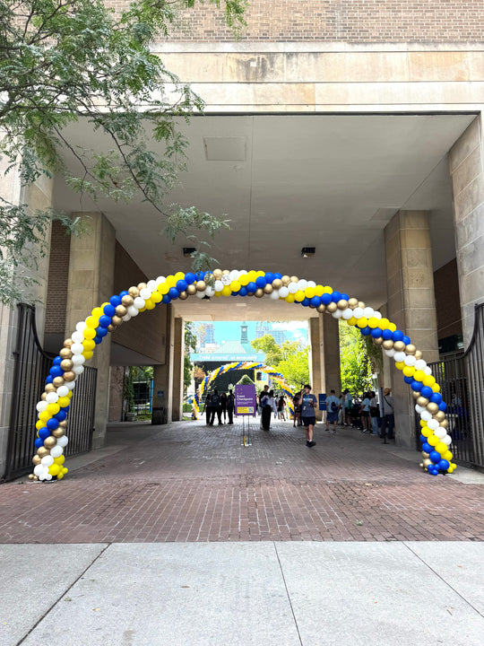 23ft outdoor balloon arch classic style