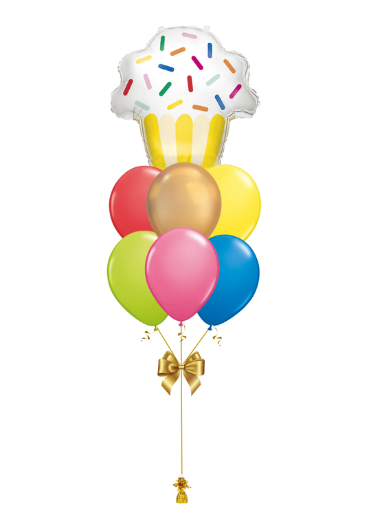 Cupcake Foil Balloon Bouquet