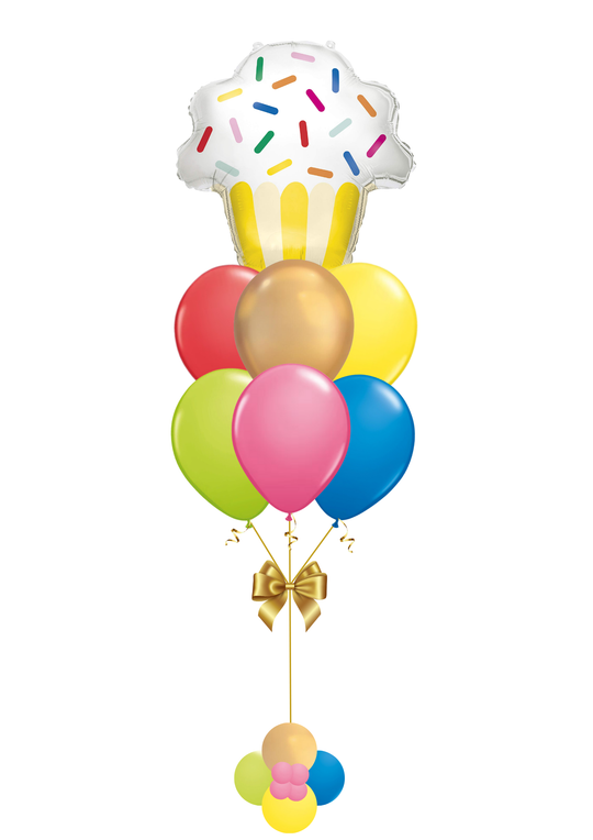 Cupcake Foil Balloon Bouquet