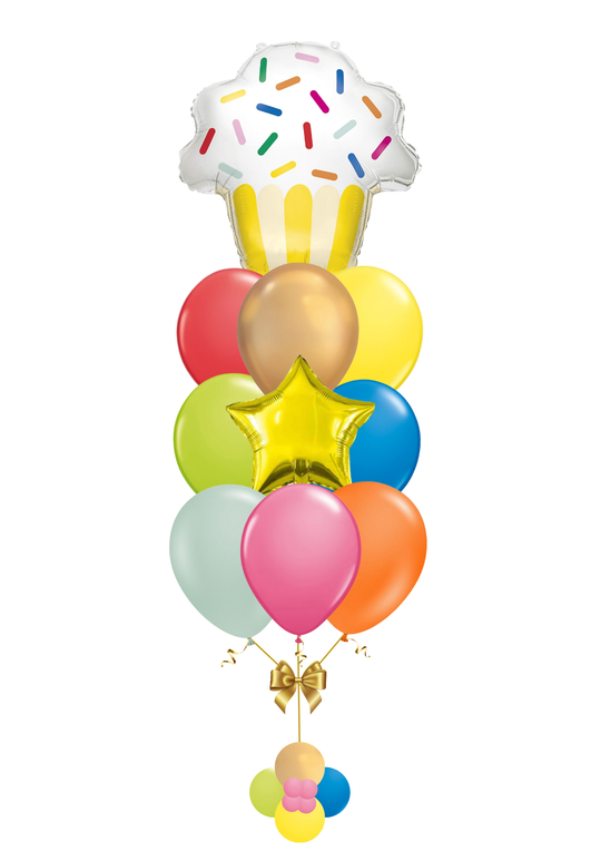 Cupcake Foil Balloon Bouquet