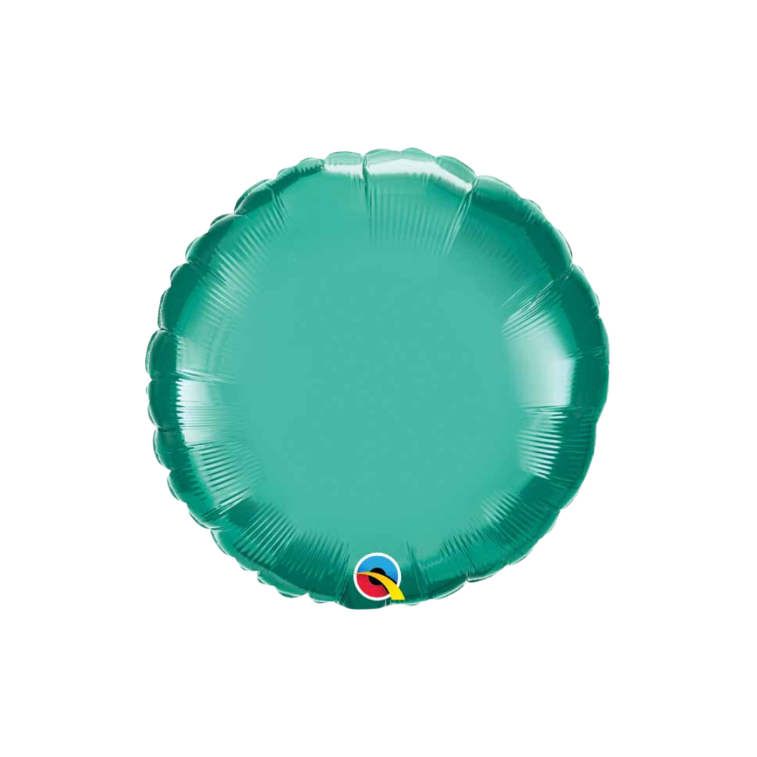 18" Chrome Green Round Foil (uninflated)