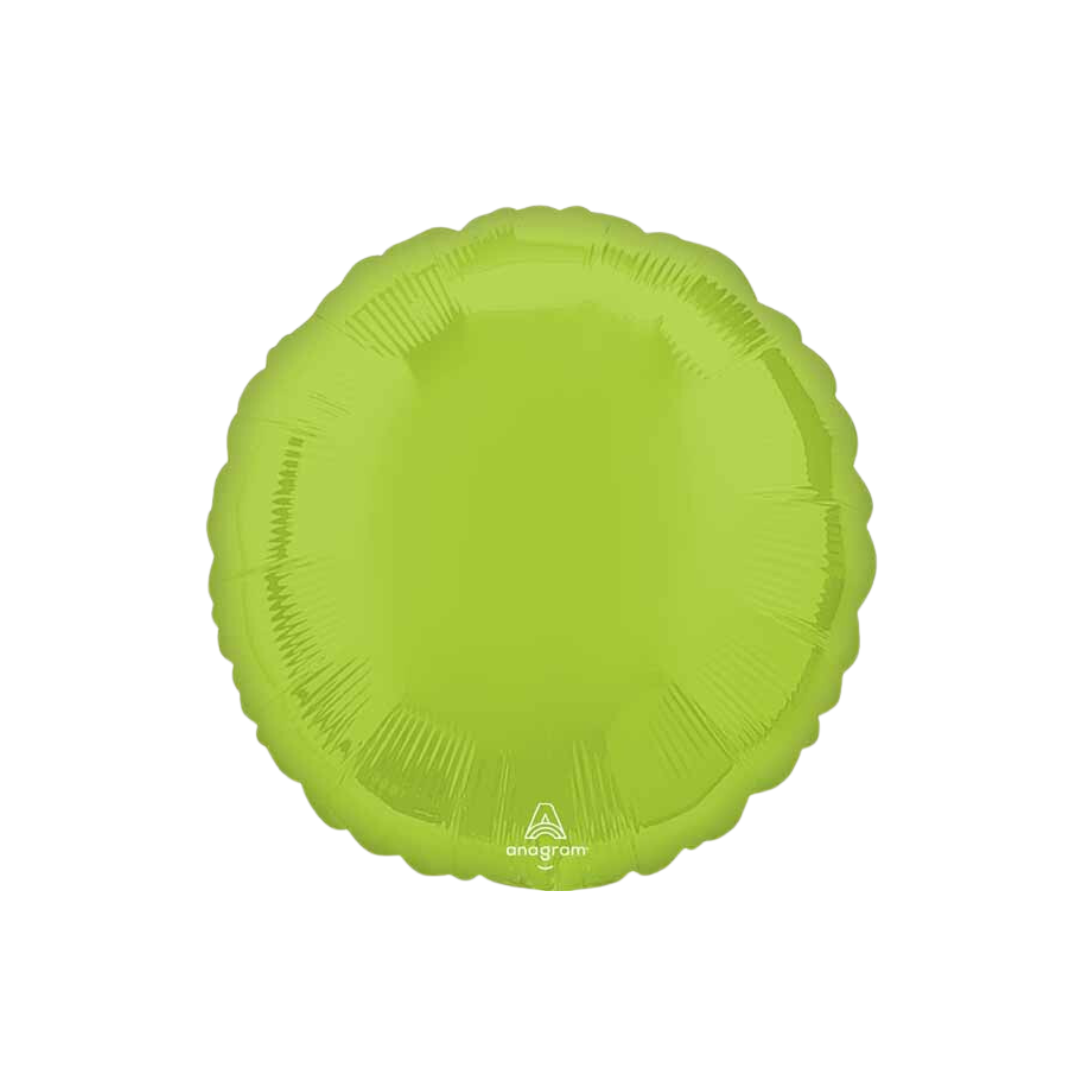 18" Vibrant Green Round Foil (uninflated)