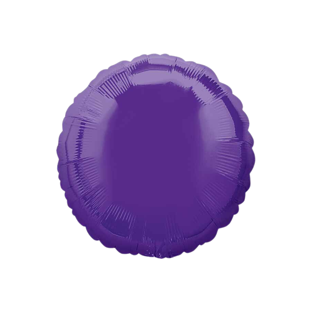 18" Quartz Purple Round Foil (uninflated)