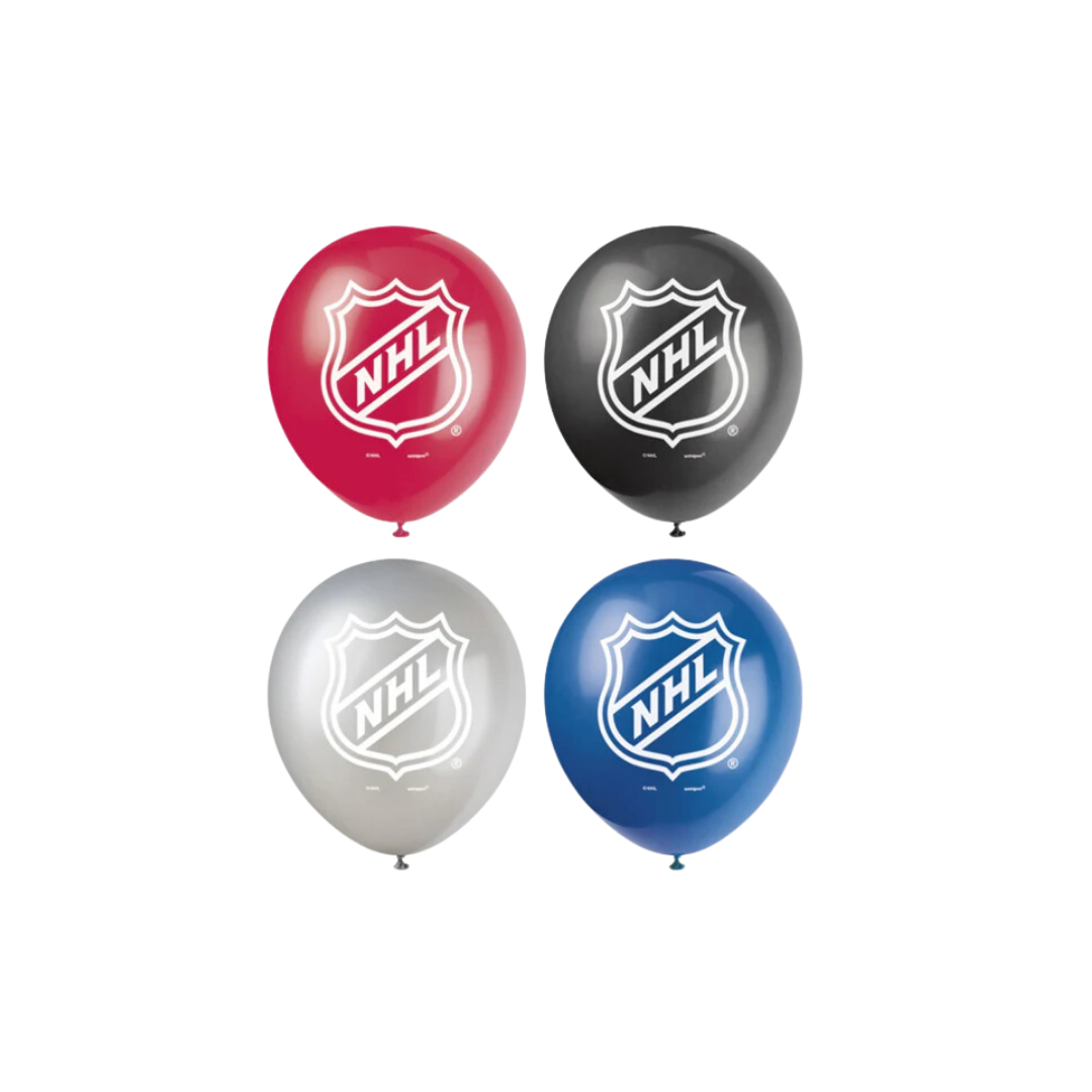 NHL 12" Latex Balloons - HELIUM FILLED (QYT:1)