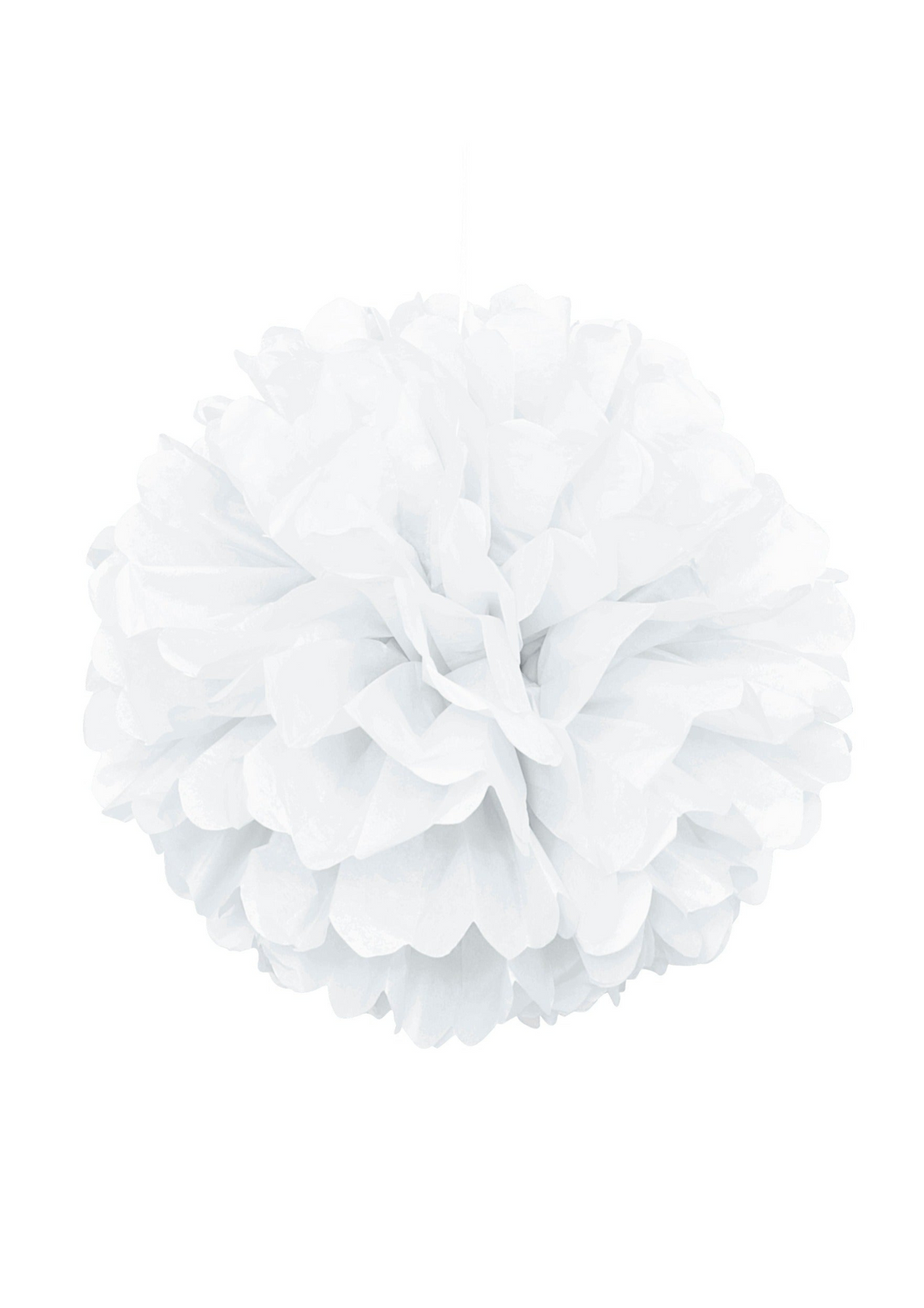 White Hanging Pom Pom