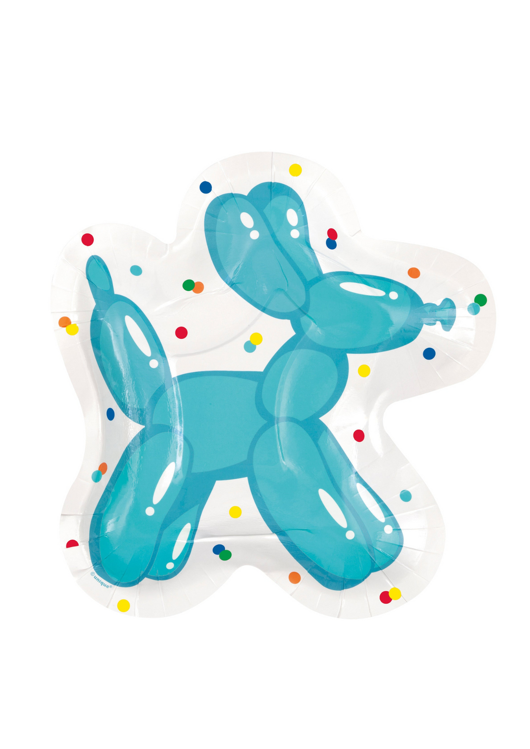 Balloon Dog Birthday Shaped 8.25" Plates 8ct