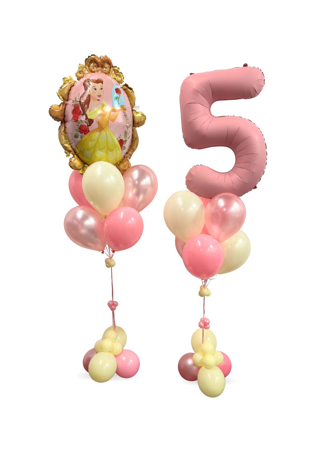 Beauty and the beast belle princess bouquet and number