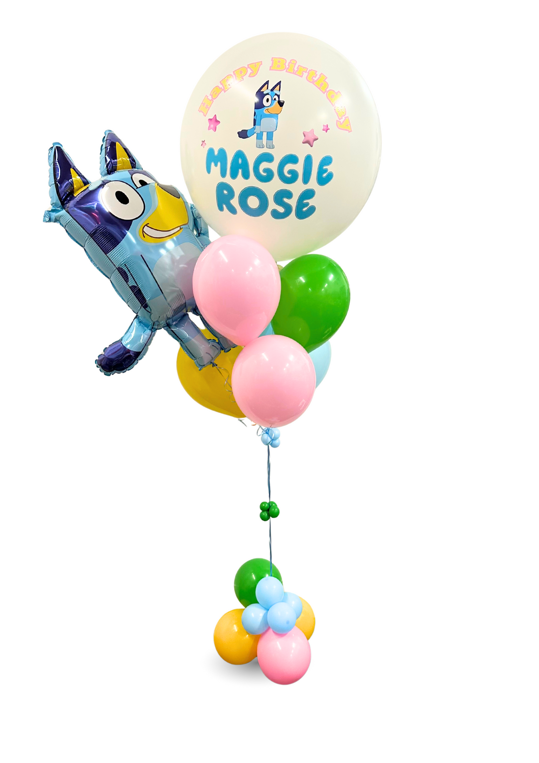 Bluey birthday package with custom message