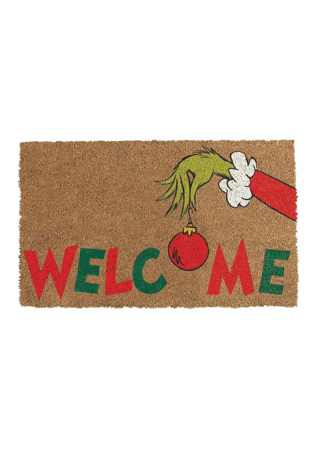Grinch Christmas door mat