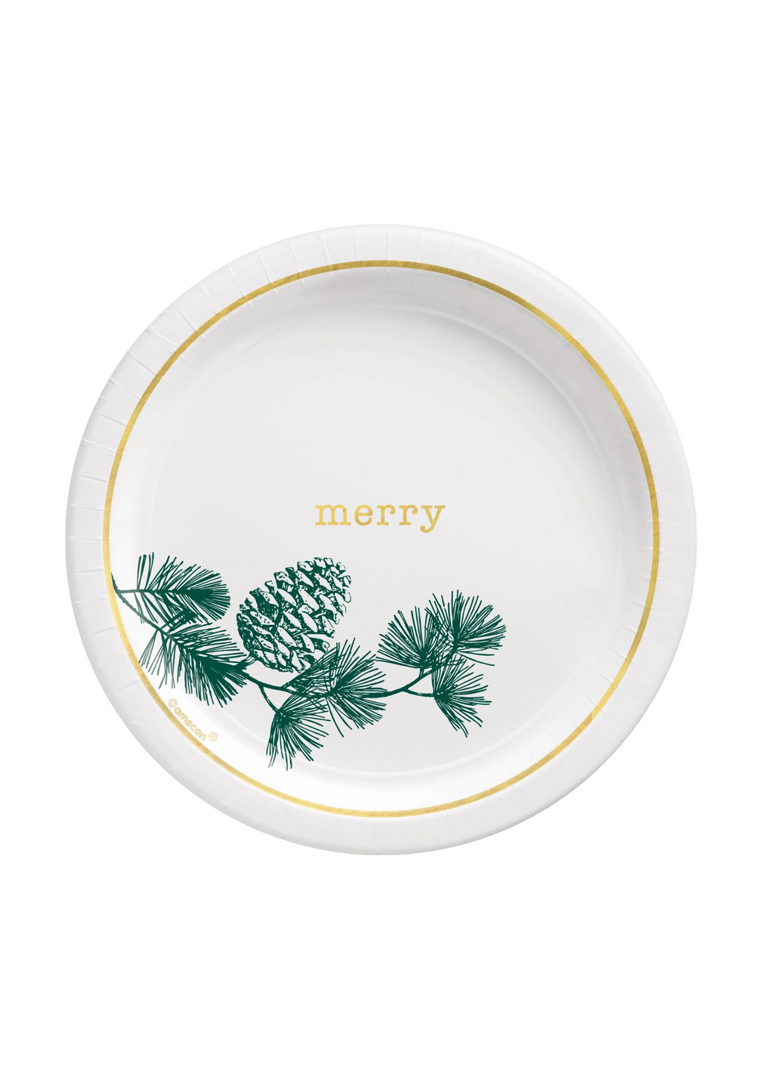 "Merry" Christmas Plates