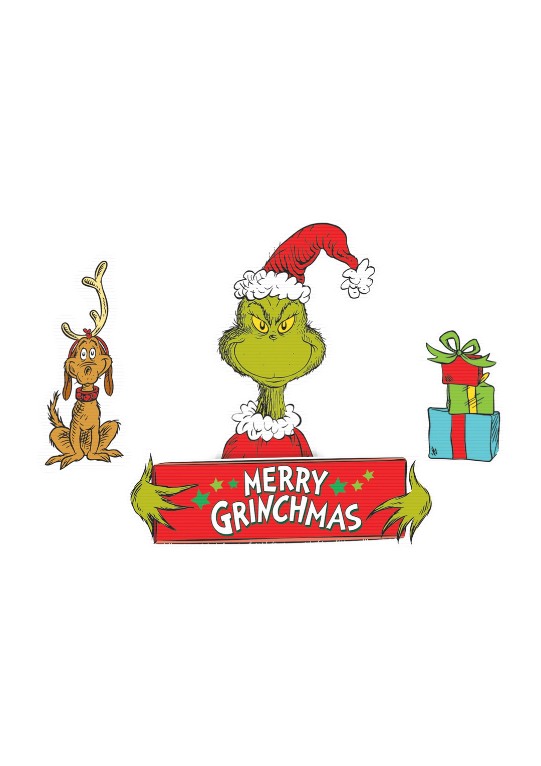 Grinch Christmas Lawn Sign