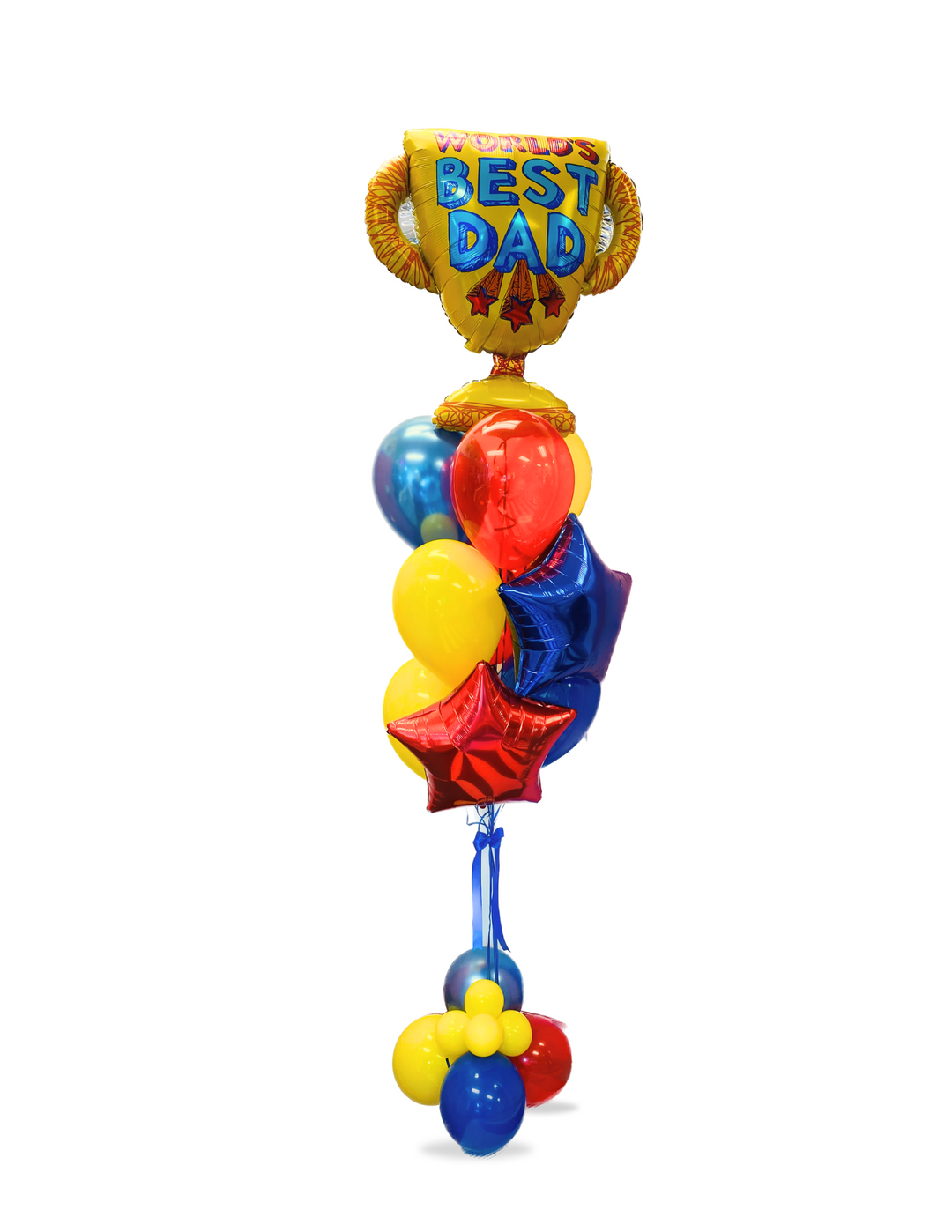 World's Best Dad Trophy JUMBO Balloon Bouquet