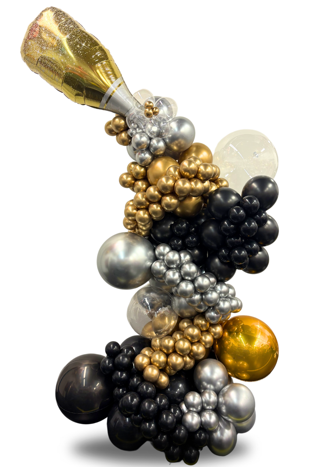 Champagne cluster balloon freestanding