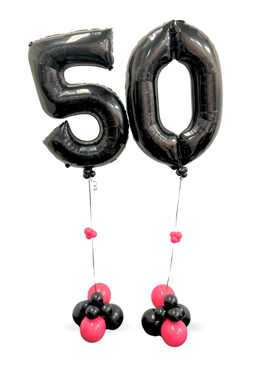 Number Balloons Jumbo (qty 1) 8 Colours