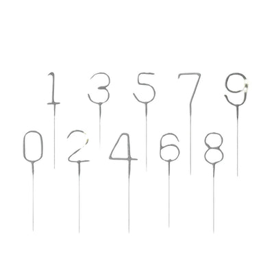 Sparkler Candle Number