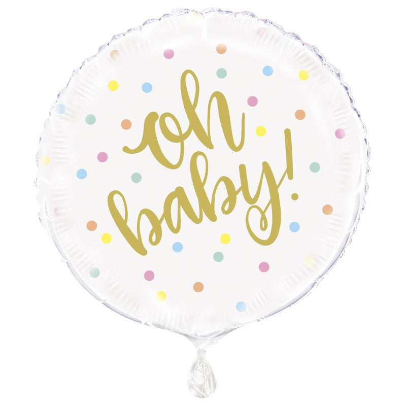 OH Baby! Round Foil 18" (uninflated)