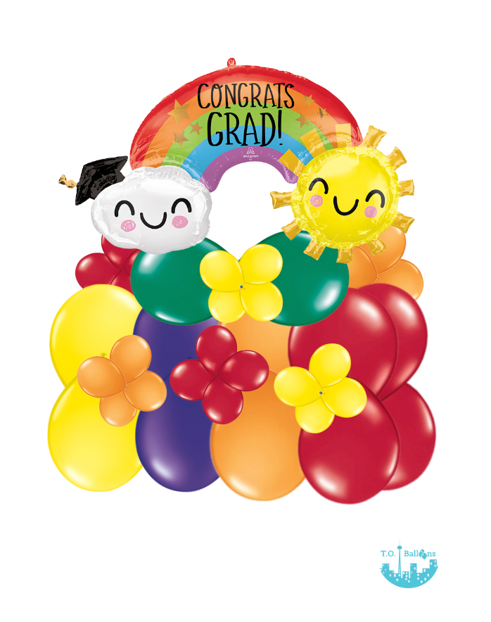 CONGRATS GRAD RAINBOW STAND