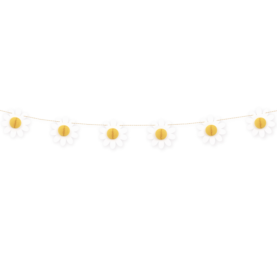 Groovy Birthday Daisy and Honeycomb Garland
