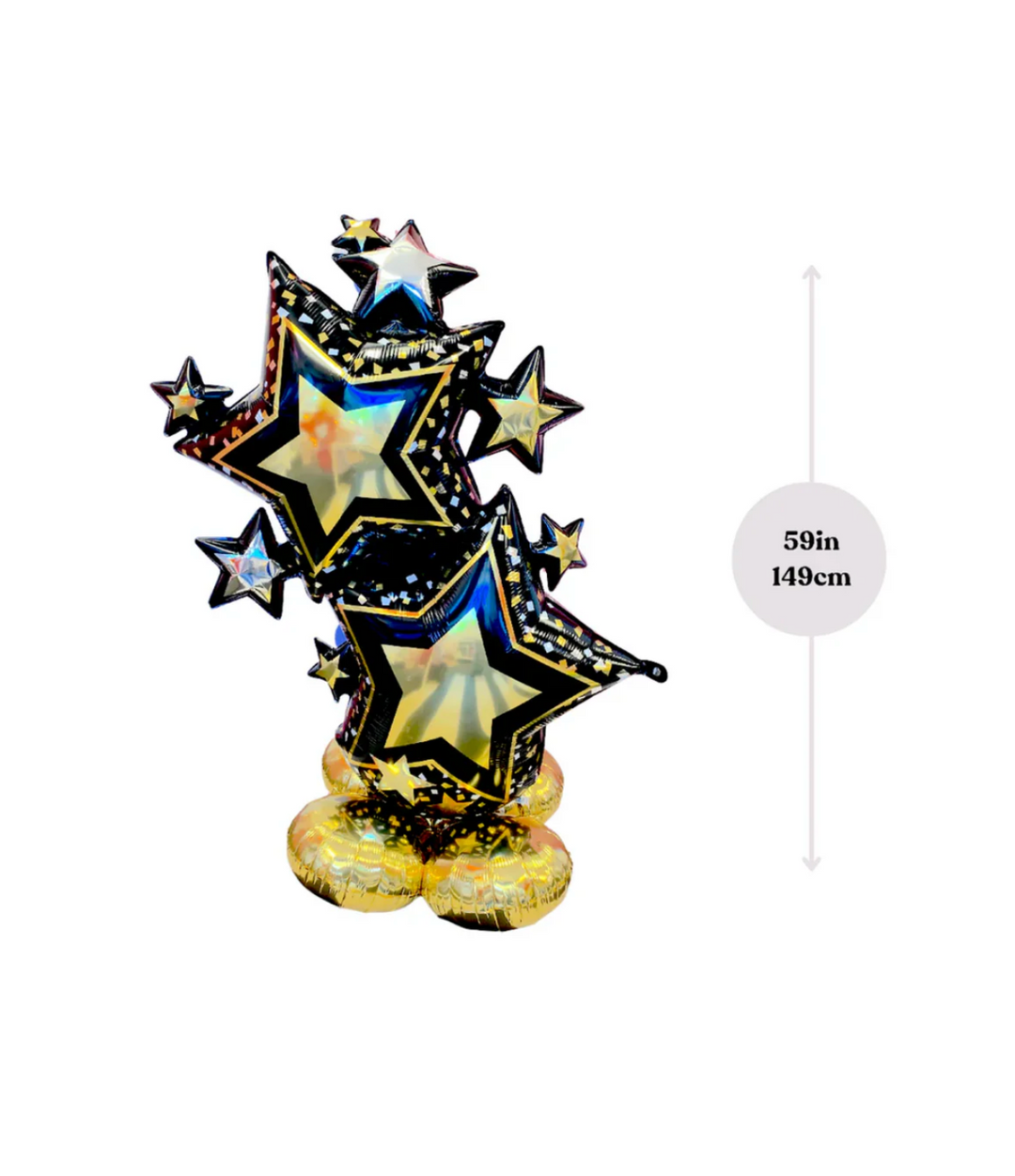 Black and Gold Star Airloonz