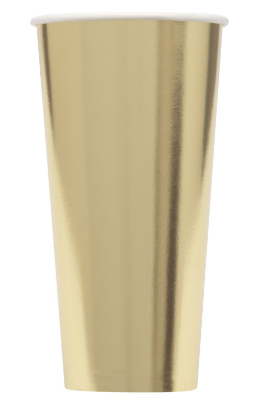 Gold Foil Solid 20oz Paper Cups 6ct