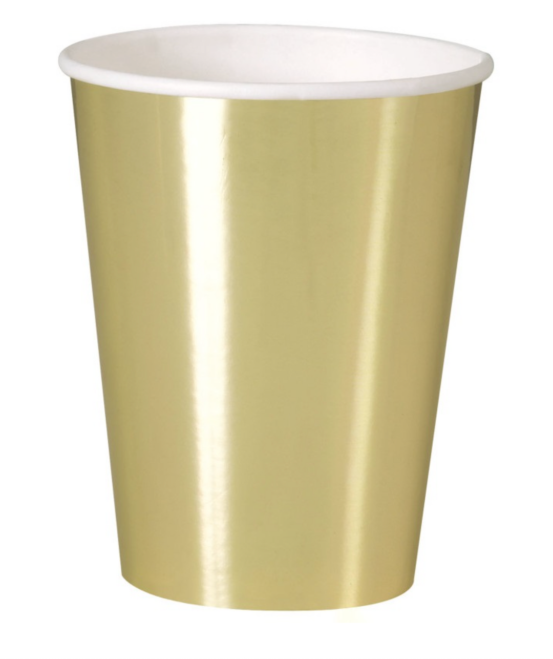 Gold Foil 12oz Paper Cups 8ct - Foil