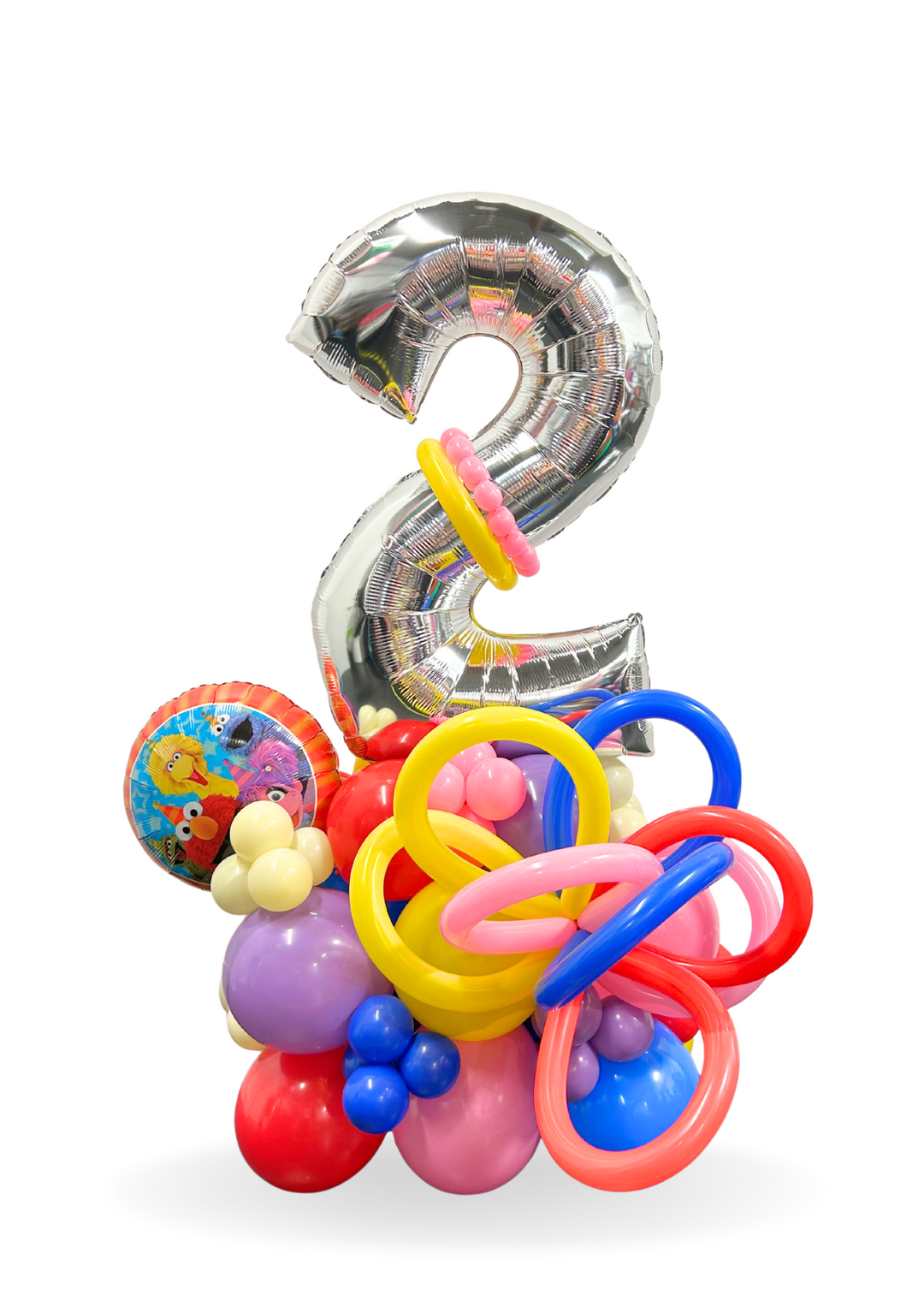 Sesame Street Balloon Number Cluster stand