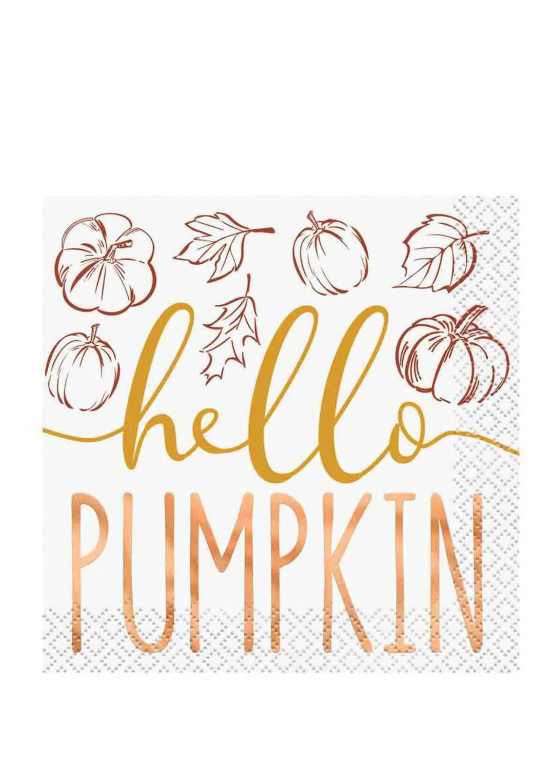 "Hello Pumpkin" Beverage Napkins 16ct