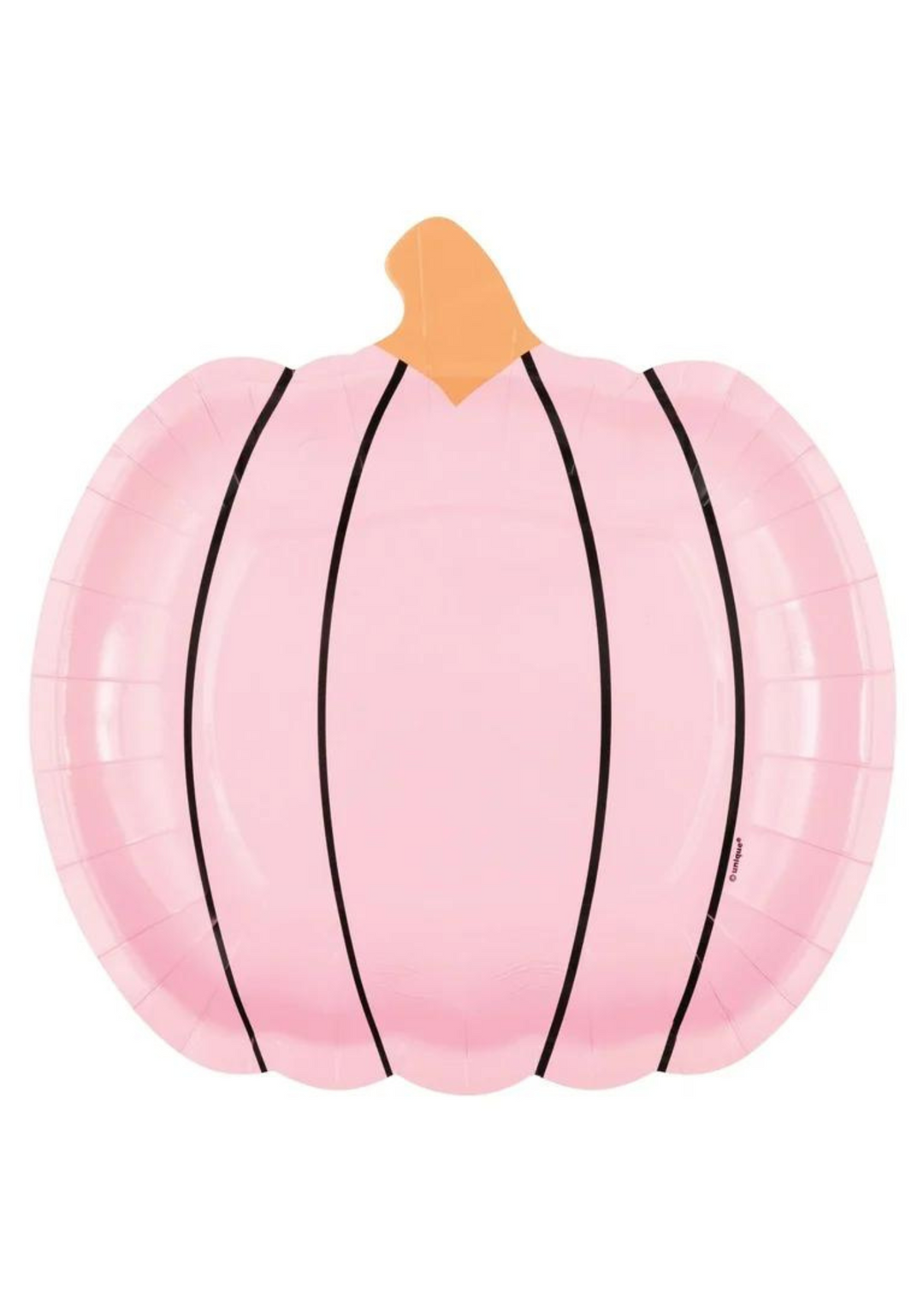 Pink Pumpkin-Shaped Dinner Plates 8ct