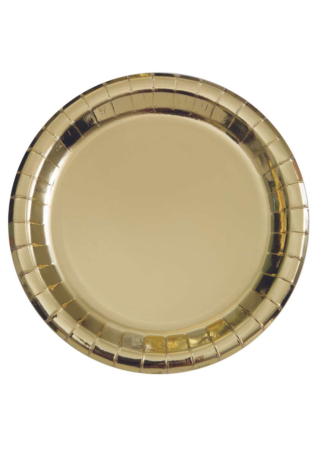 Gold Foil Round Plates 8ct