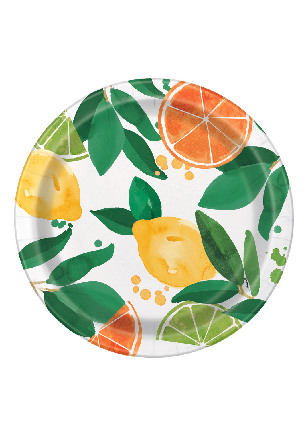 Lemon Round Dinner Plates 8ct