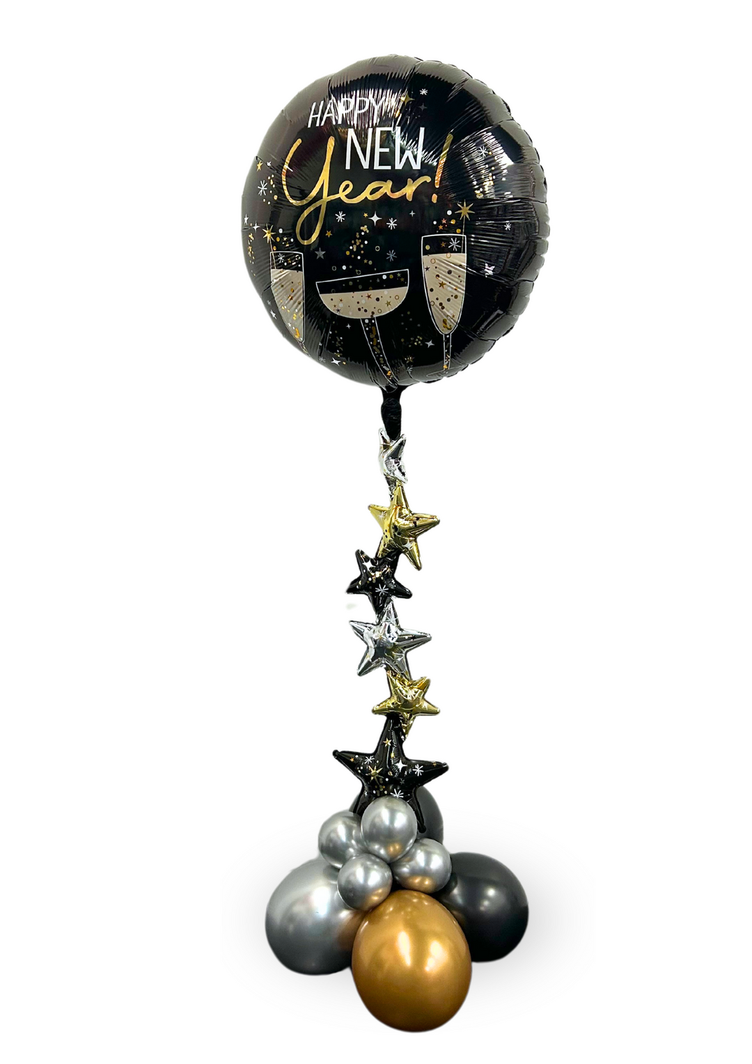 67" AirWalkers Bubbly New Year Foil Balloon