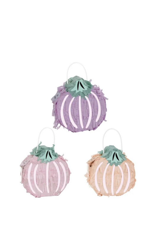 Pastel Mini Pumpkin Pinata 3ct