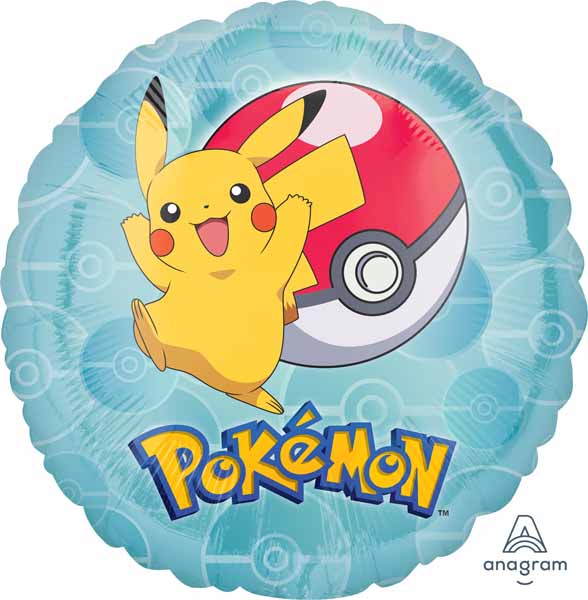 Pokemon Foil round 18" (no weight included)