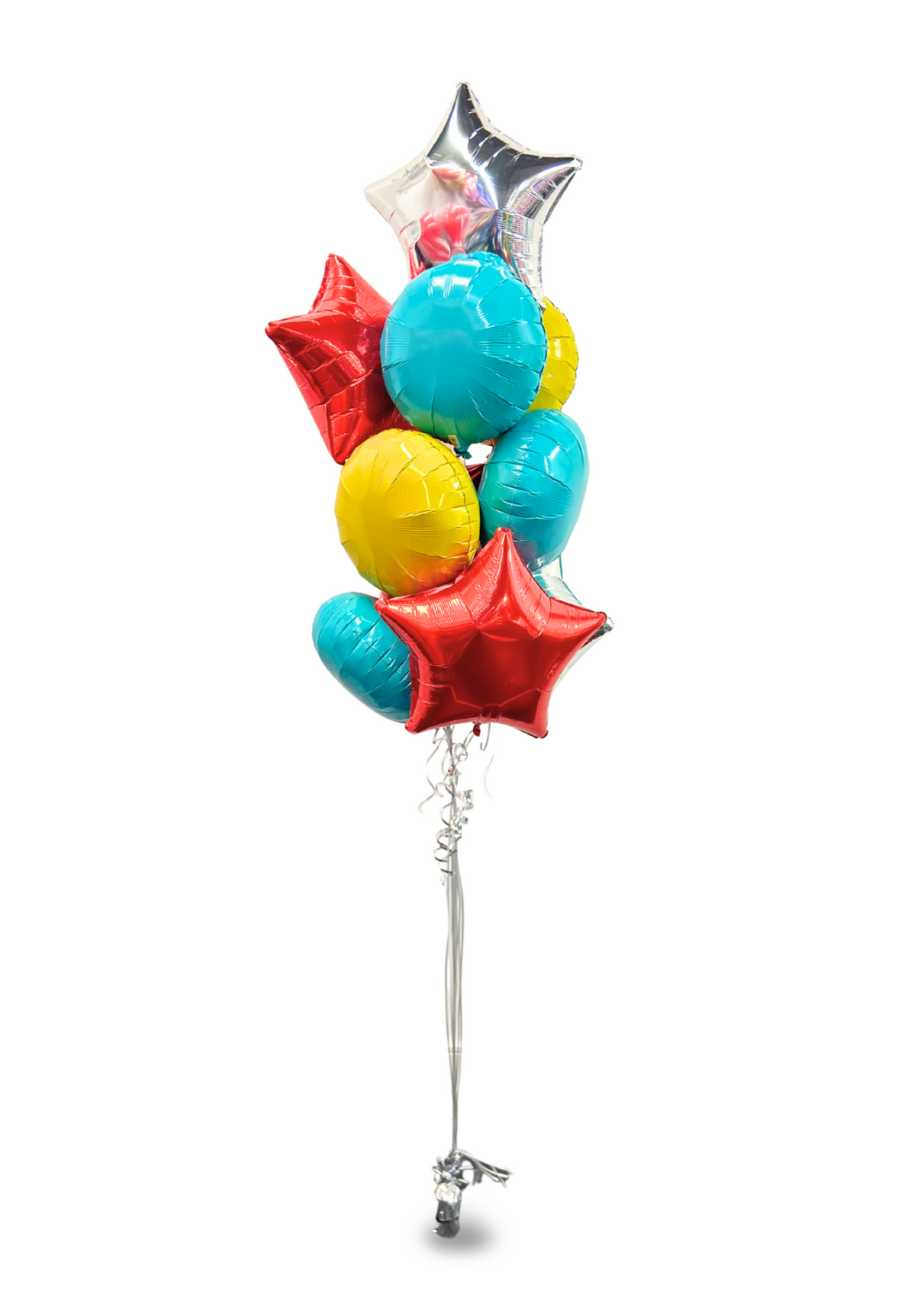 All foil stars and rounds bouquet (hospital friendly)