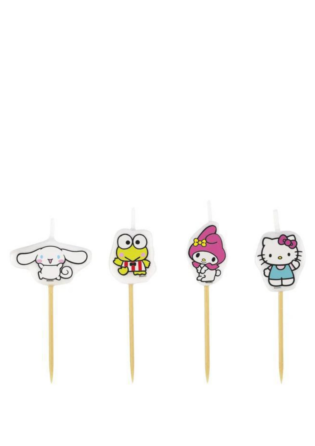 Hello Kitty & Friends Pick Candles 4ct