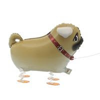 Walking Pet Pug Foil Balloon