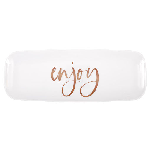 "Enjoy" Plastic Serving Tray
