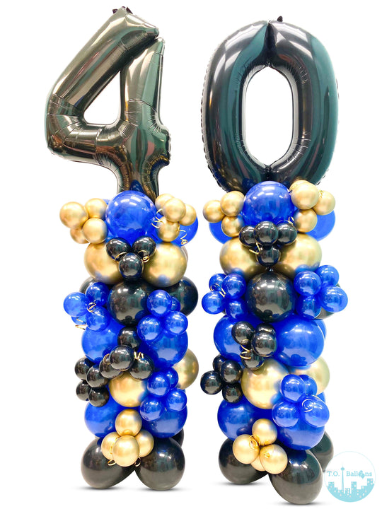 balloon number columns
