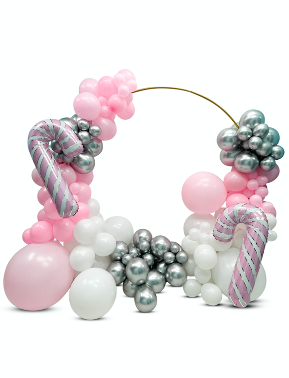 Holiday Candy Cane Circular Arch