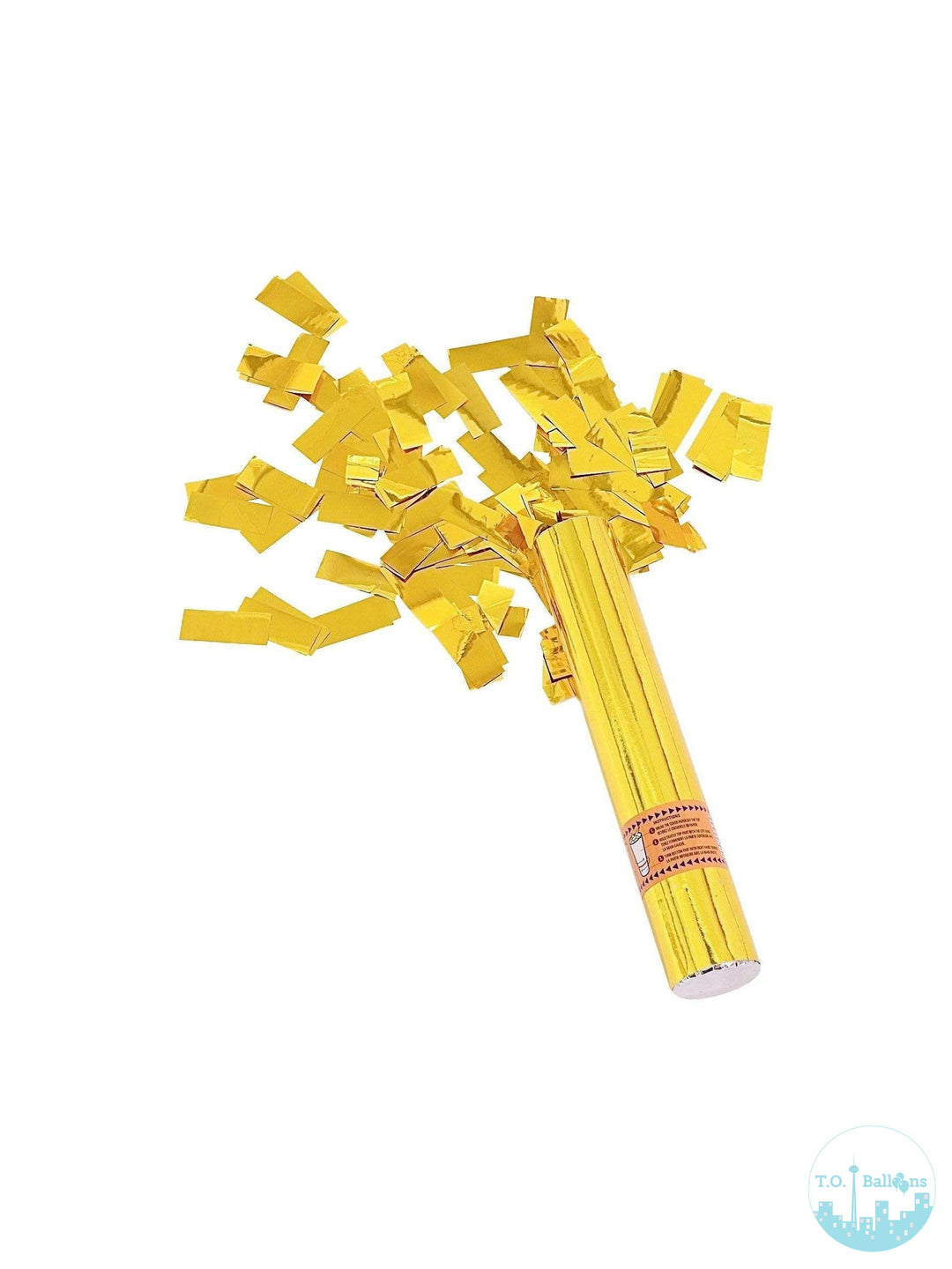 GOLD CONFETTI CANNON T.O. Balloons
