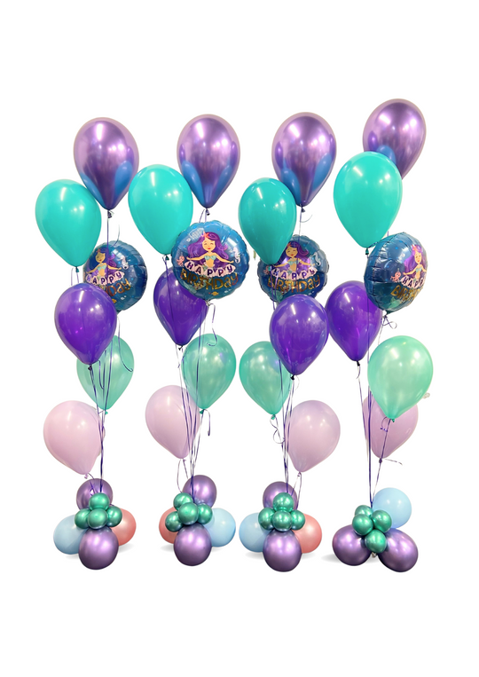 Cascading Mermaid Balloon Bouquet (QTY 1)