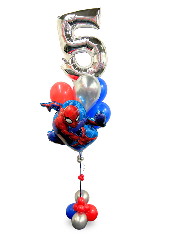 Spiderman Number Balloon Package