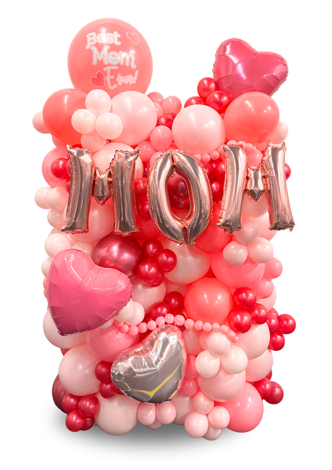 5 ft tall Mother's Day Balloon Cluster Stand